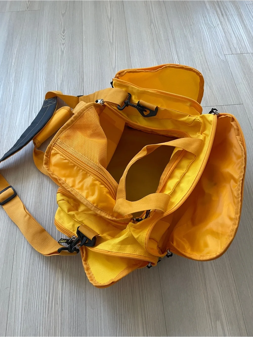 Cabela's Bright Yellow Men's Duffel with Black Accents